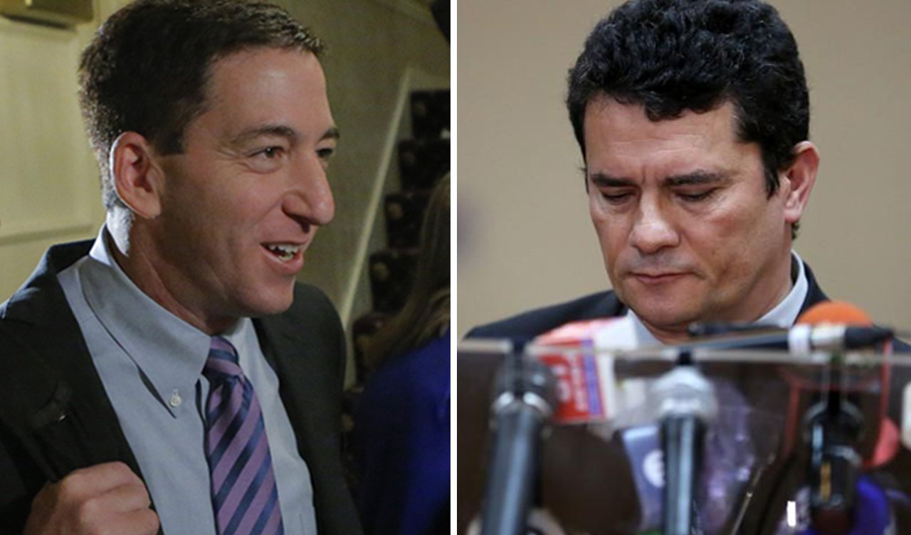 Glenn Greenwald e Sergio Moro Glenn Greenwald e Sergio Moro